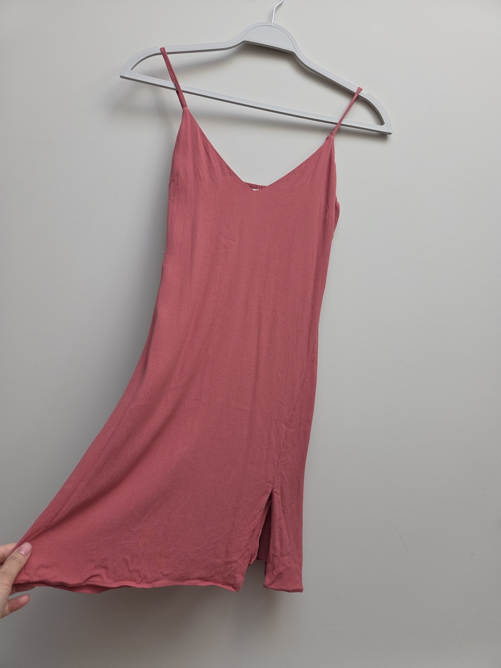 Wilfred Smocked Spaghetti Strap Mini Dress in Rose - Picture 5 of 10